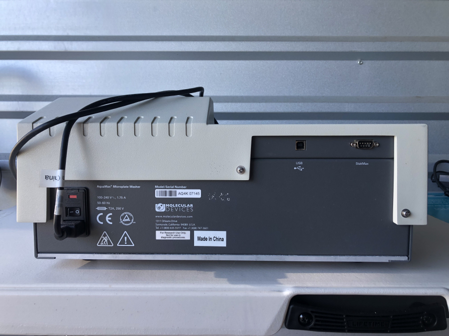 Molecular Devices AquaMax 4000 Microplate Washer w/ 96 Well Wash Head, StakMax Stacker. SN:AQ4K07145, SX08550, photo 13 of 15
