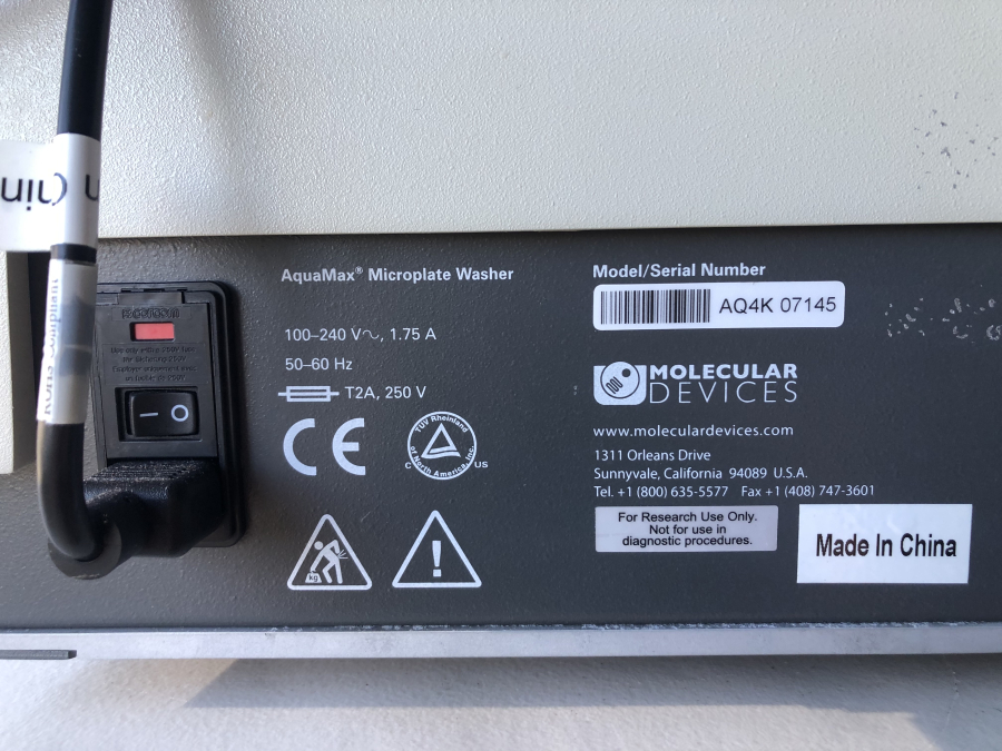 Molecular Devices AquaMax 4000 Microplate Washer w/ 96 Well Wash Head, StakMax Stacker. SN:AQ4K07145, SX08550, photo 14 of 15