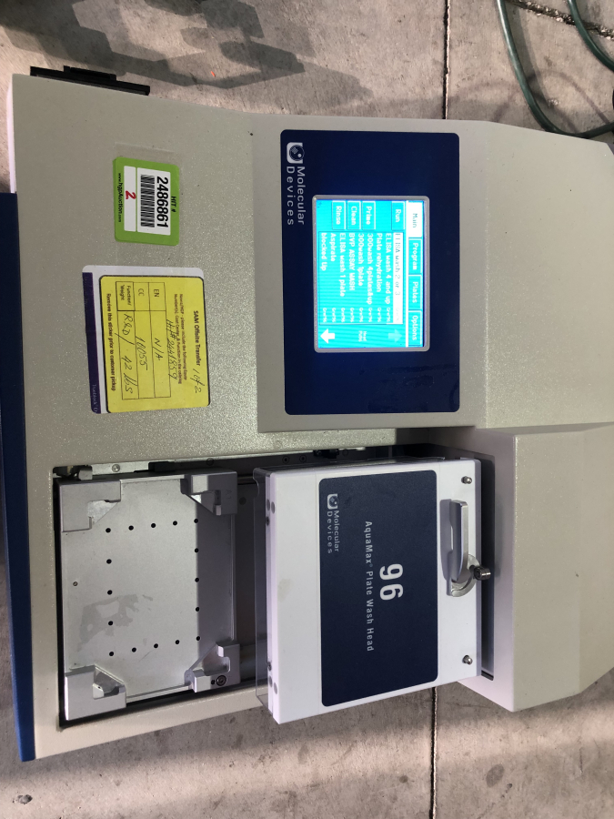 Molecular Devices AquaMax 4000 Microplate Washer w/ 96 Well Wash Head, StakMax Stacker. SN:AQ4K07145, SX08550, photo 1 of 15