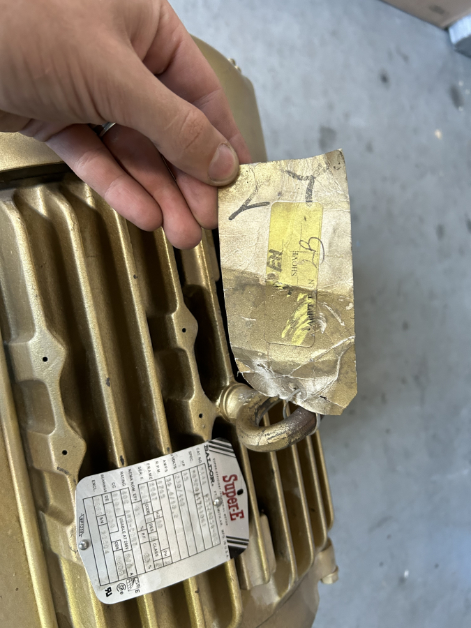 Baldor Super-E M14A 95524056-002 Industrial Motor 230-460V 1765RPM 254T SN: XO504﻿, photo 10 of 12