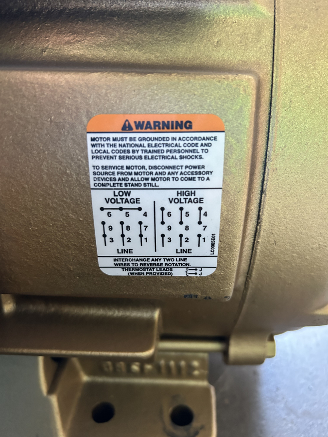 Baldor Super-E M14A 95524056-002 Industrial Motor 230-460V 1765RPM 254T SN: X0504, photo 4 of 13