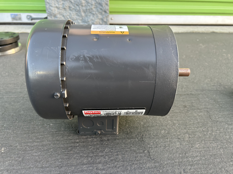 Dayton 3N237E Continuous Duty 1HP Industrial Motor 3450/2850, photo 3 of 5