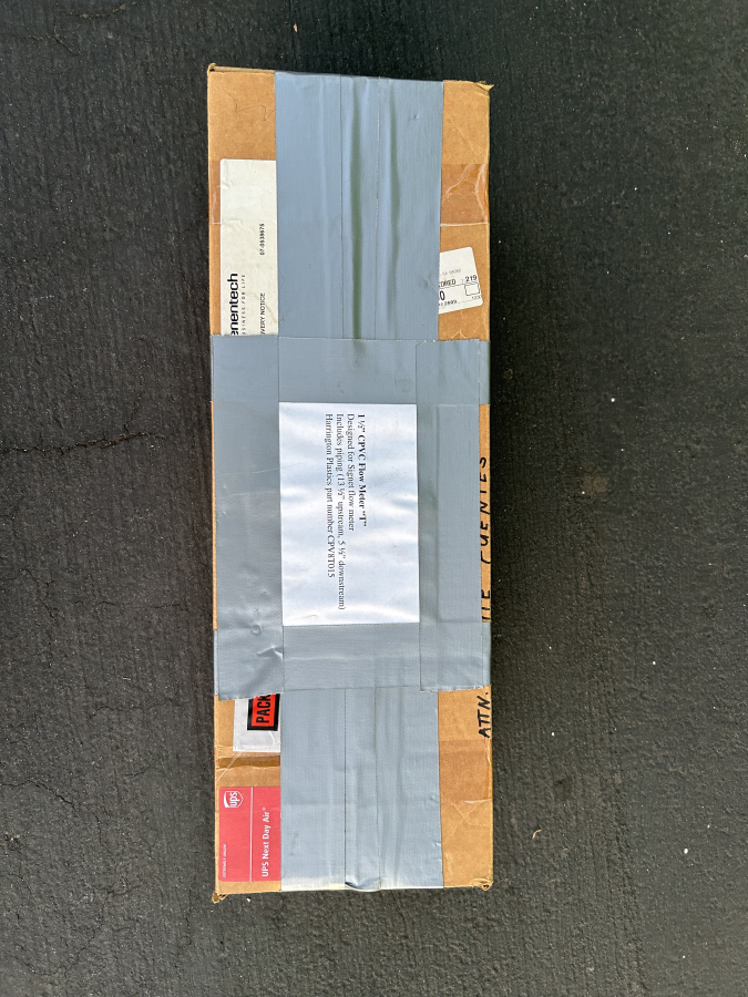 1 1/2" CPVC Flow Meter "T" for Signet Flow Meter + Piping CPV8T015, photo 1 of 2