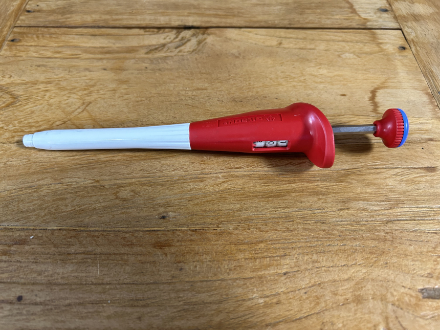 Gilson Microman M100 Red uL Single-Channel Positive Pos-D Pipette, photo 2 of 3