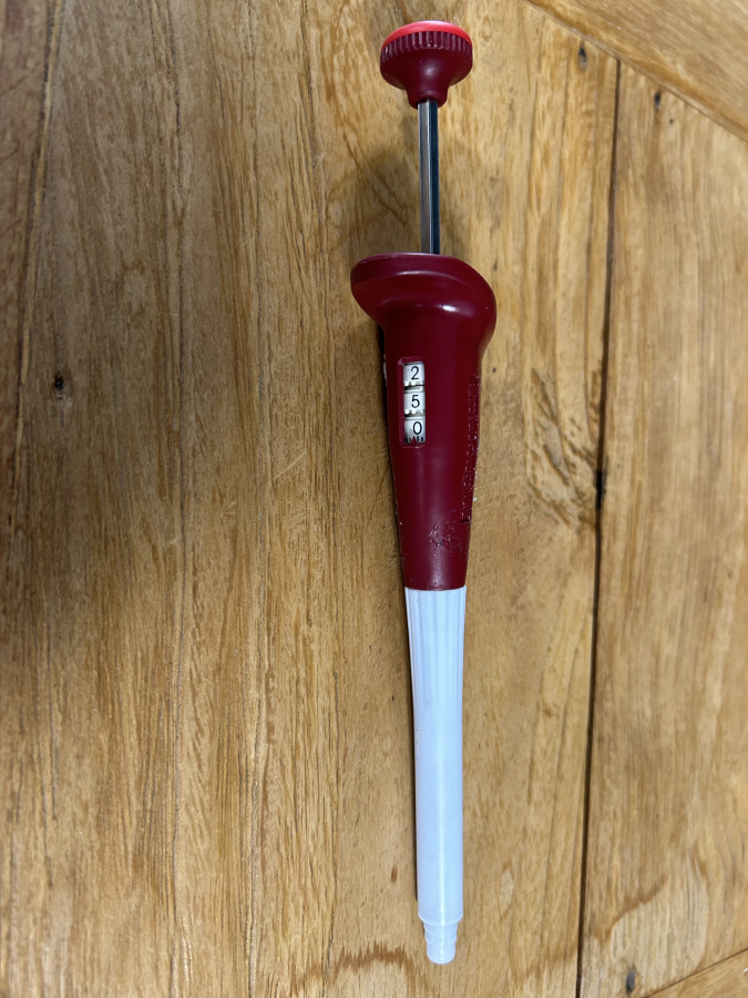 Gilson Microman M250 Red Single-Channel Positive Pos-D Pipette, photo 2 of 3