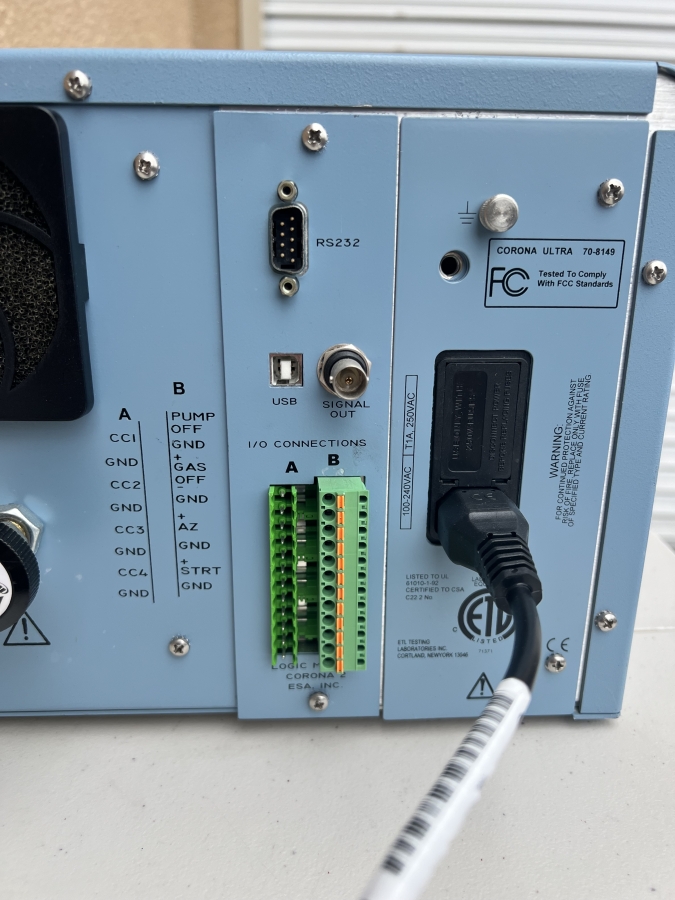 ESA 70-8238 Corona Ultra Charged Aerosol Detector NO VIDEO PARTS/REPAIR; SN:CU-0136, photo 6 of 7