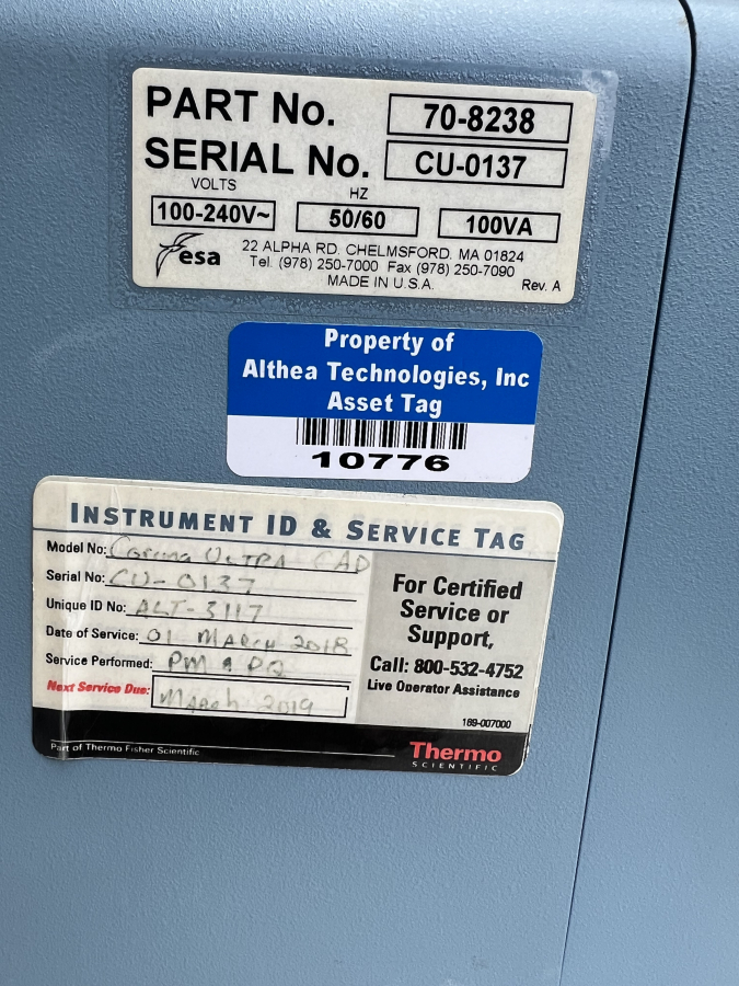 ESA 70-8238 Corona Ultra Charged Aerosol Detector. S/N CU-0136/7, photo 9 of 11