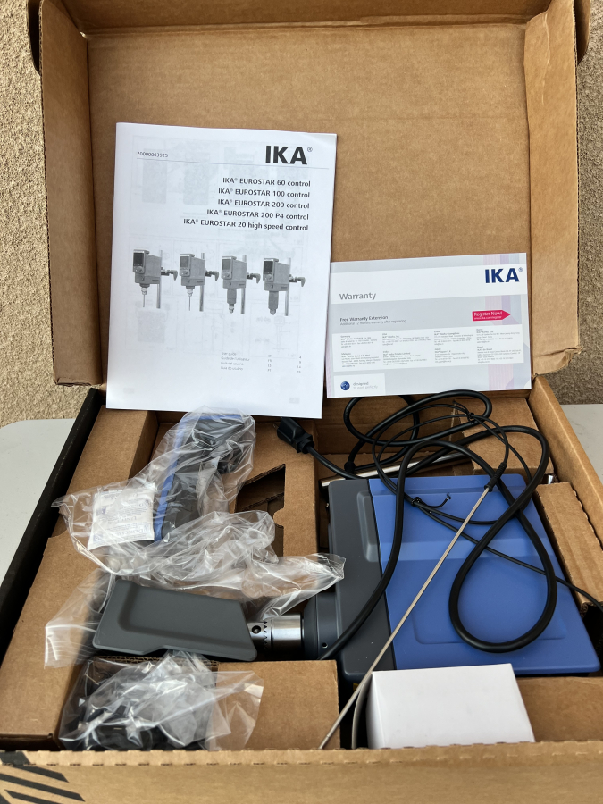IKA Eurostar 60 Overhead Stirrer Kit, New In Box , photo 6 of 11