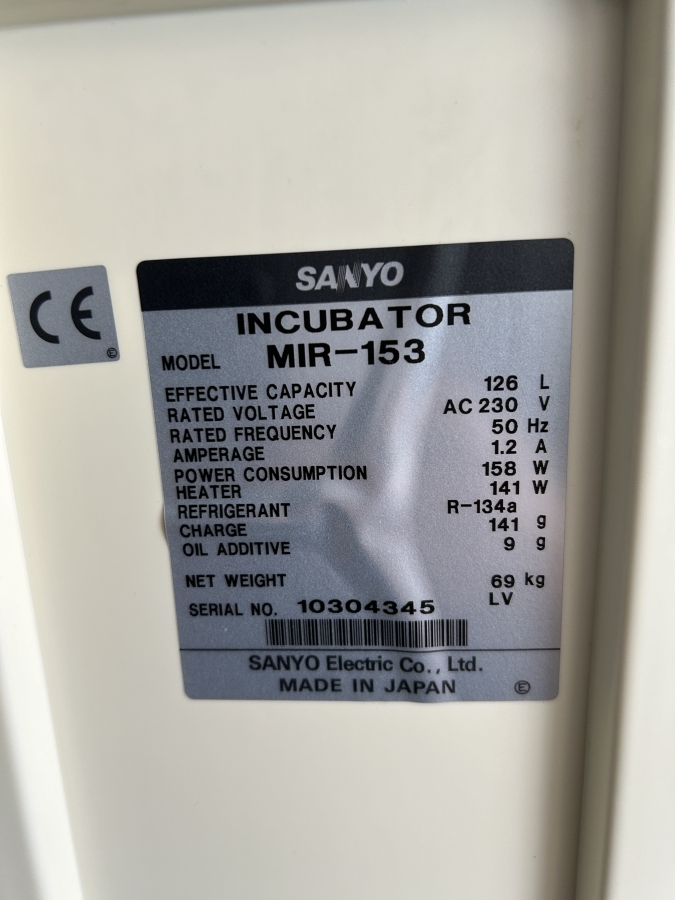 Sanyo MIR-153 Cooled Incubator, photo 15 of 15