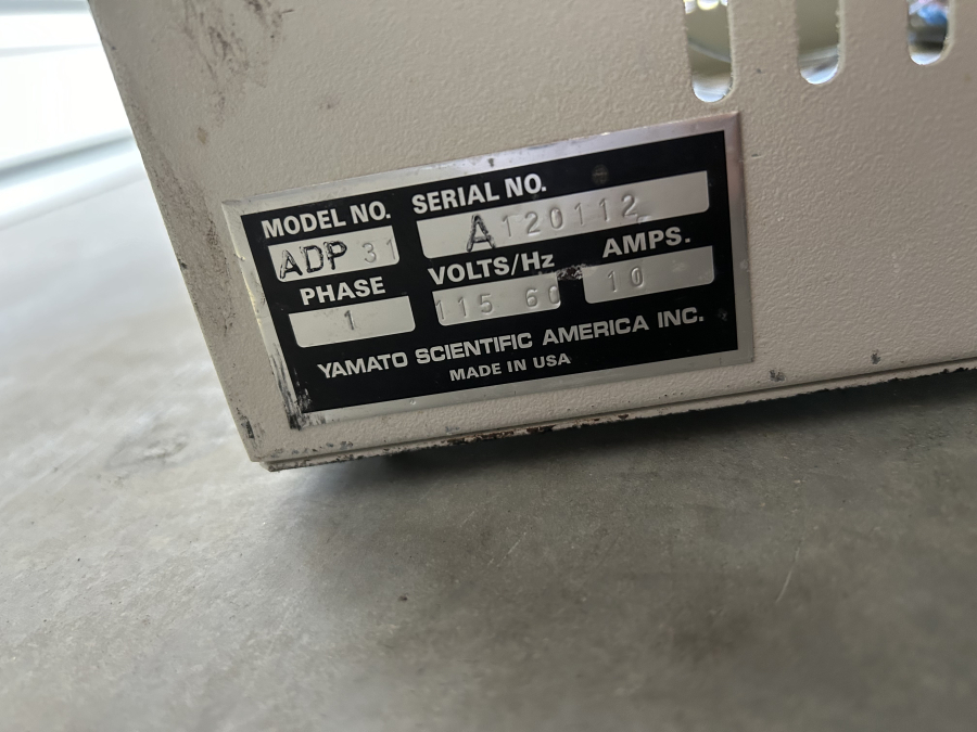 Baxter Yamato Scientific ADP-31 Table-Top Vacuum Drying Oven ADP31 , photo 6 of 11