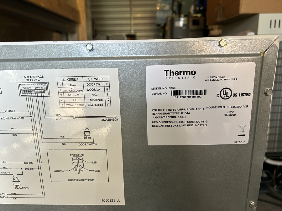 Thermo Scientific Marvel MicroSentry 3754 Undercounter Refrigerator, photo 9 of 10