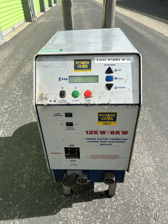 Power Gems 12/6 kW Electronic Ballast; Flicker Free Power Corrected Ballast Power Supply; Tripod Stand, photo 2 of 9