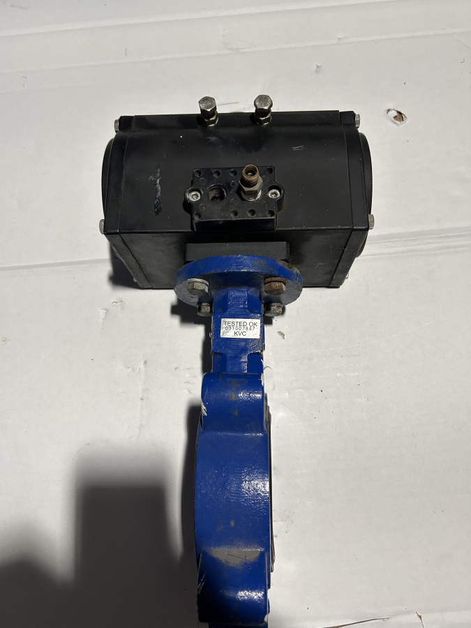 Morin MRP-014U-K-S080 Pneumatic Rack & Pinion Actuator 120 PSI + Keystone AR2 Valve, photo 3 of 6