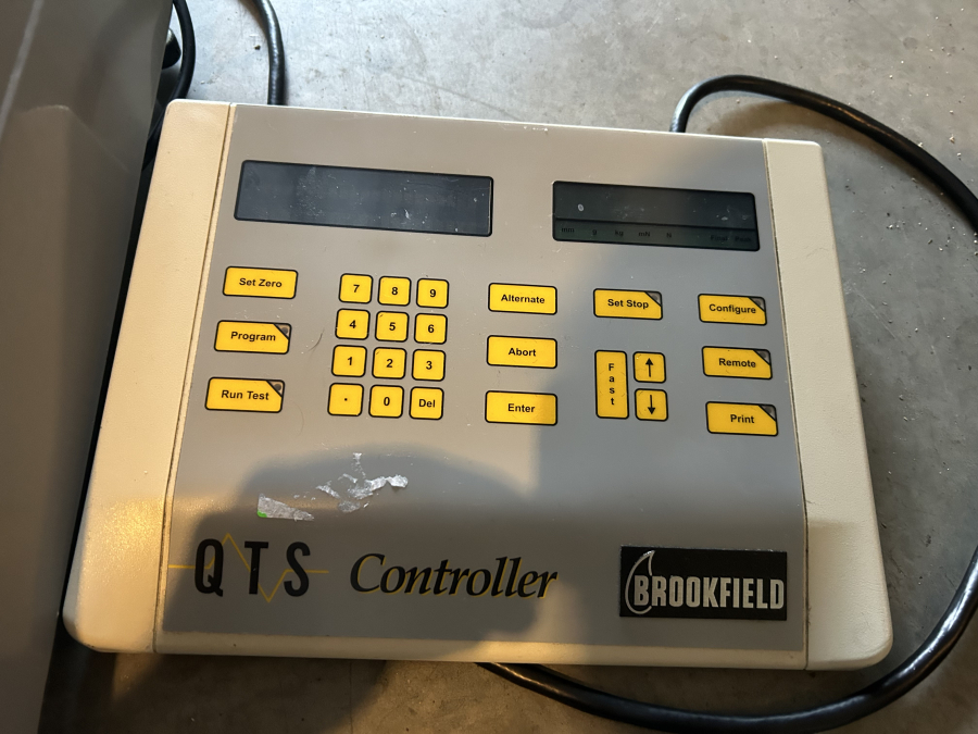 Brookfield 7113-25kg QTS Texture Analyzer with Controller; SN:0148, photo 9 of 12