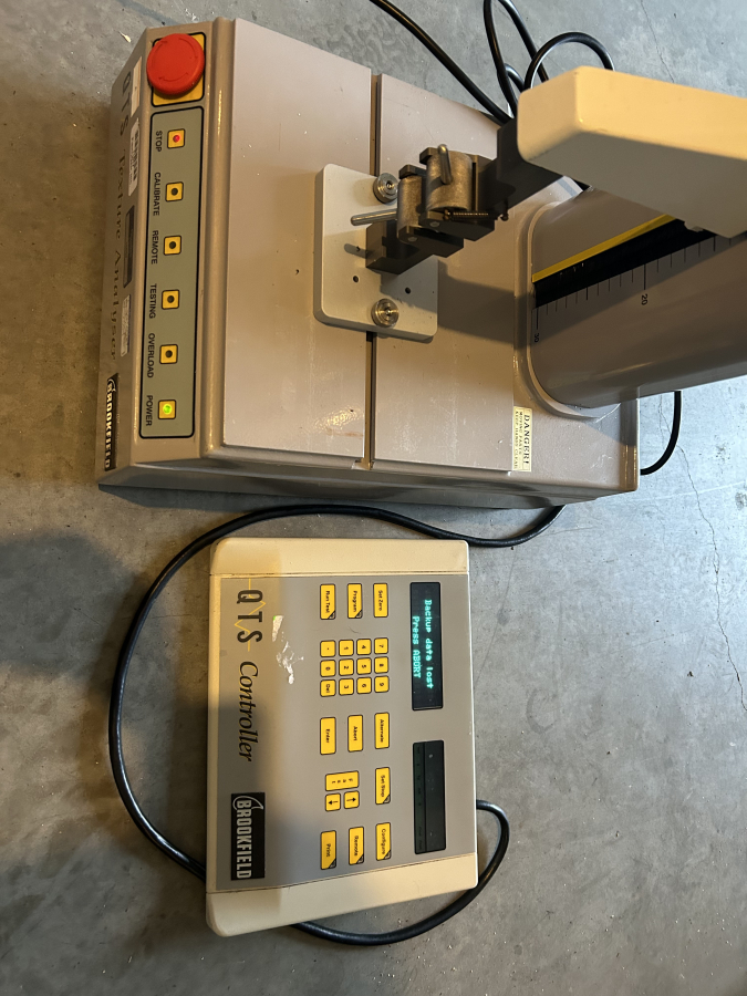 Brookfield 7113-25kg QTS Texture Analyzer with Controller; SN:0148, photo 2 of 12