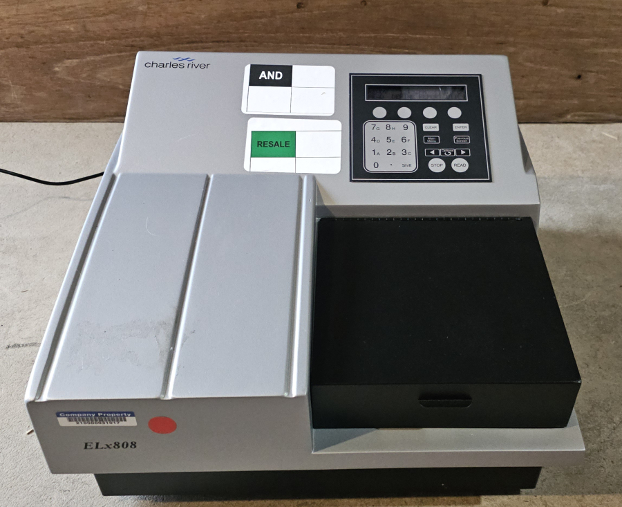 Biotek Charles River ELx808 Absorbance Detector UV-VIS Microplate Reader; SN:190214A, photo 2 of 23