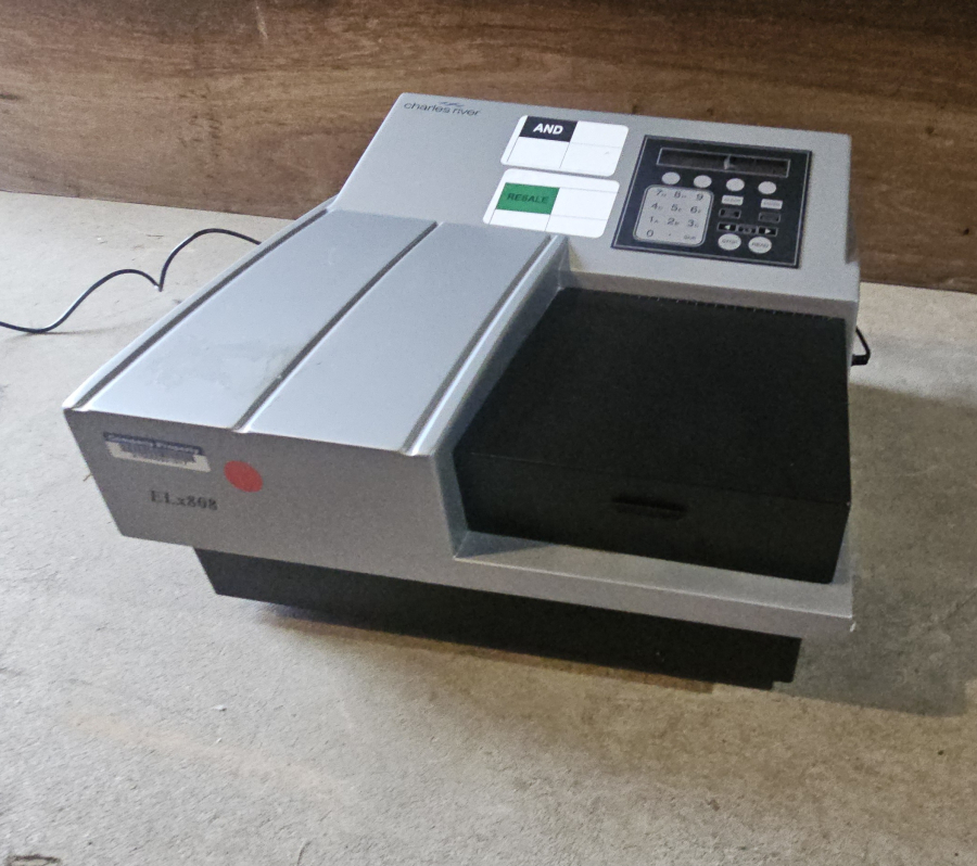 Biotek Charles River ELx808 Absorbance Detector UV-VIS Microplate Reader; SN:190214A, photo 10 of 23