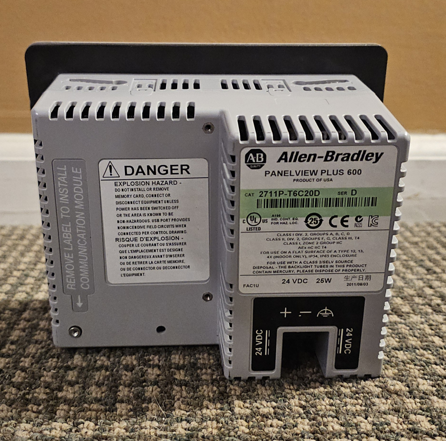 Allen-Bradley AB PanelView Plus 600 2711P-T6C20D Touch Display Interface, photo 6 of 13