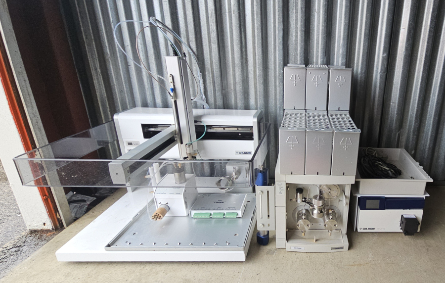 Gilson PREP HPLC System, Incl. GX-271 Liquid Handler w Direct Injection Module; GX Prep Solvent System; 322 Pump; 159 UV-Vis; 506C System Interface; SNs: 261D9/H018/E9J028, photo 10 of 29