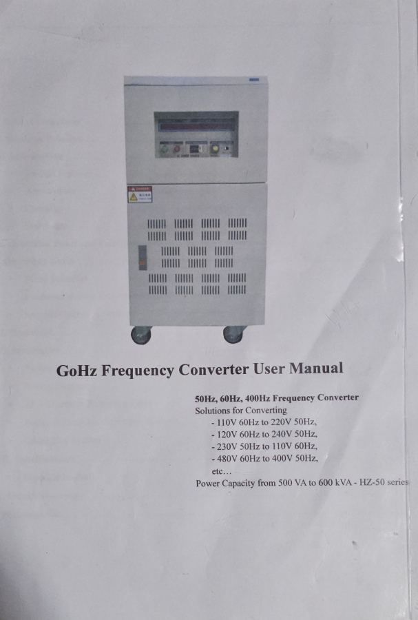 GoHz Frequency Converter, photo 1 of 15