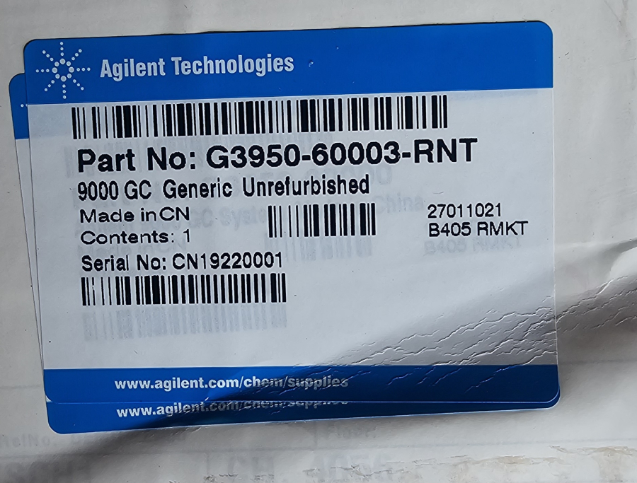 New Agilent 9000 Intuvo G3950A Gas Chromatograph CN19220001 FID, photo 4 of 54
