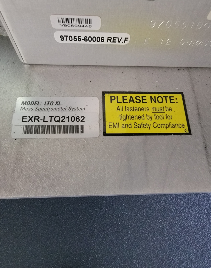 Thermo Finnigan LTQ Orbitrap-XL Mass Spectrometer; SN:EXR-SN01322B, photo 1 of 32