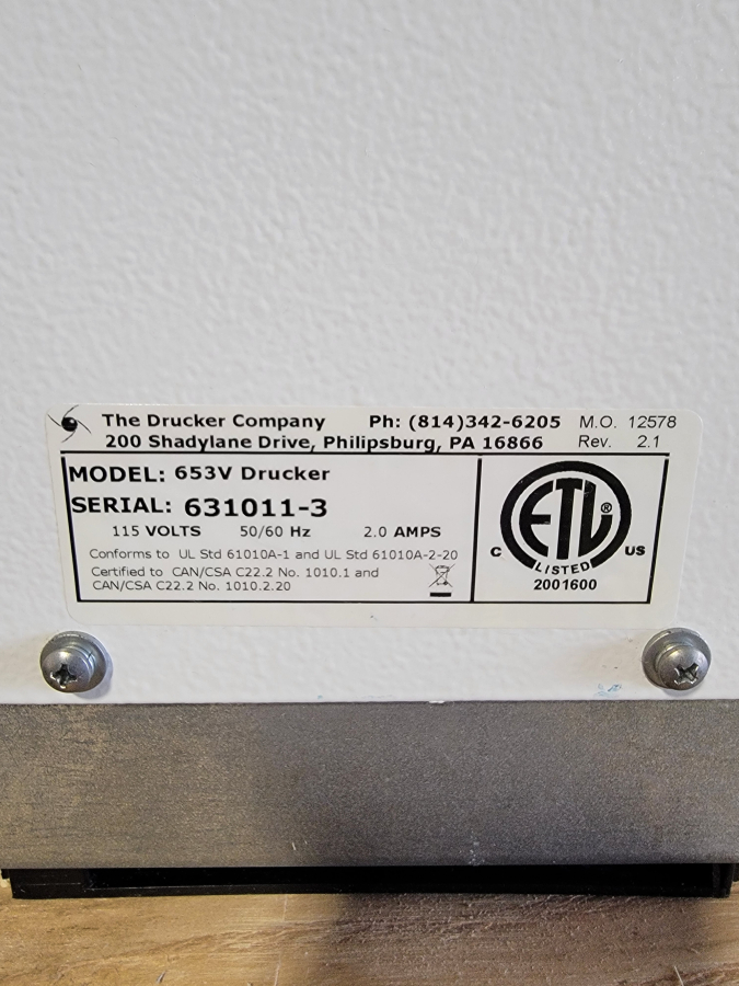 Horizon Centrifuge 653V Drucker, photo 6 of 7