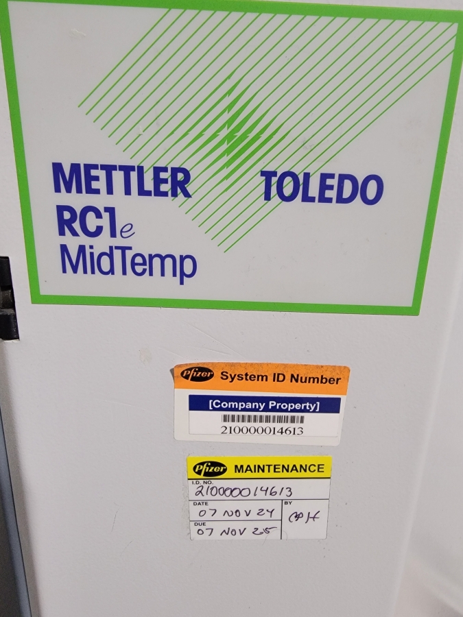 Mettler-Toledo RC1e Mid Temp Temperature Reaction Calorimeter; SN:5116089907, photo 6 of 13