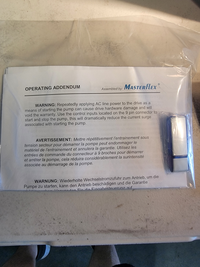 NEW Masterflex I/P 07591-22 Peristaltic Pump, 77602-10 Head, 07591-24 Controller, photo 17 of 19