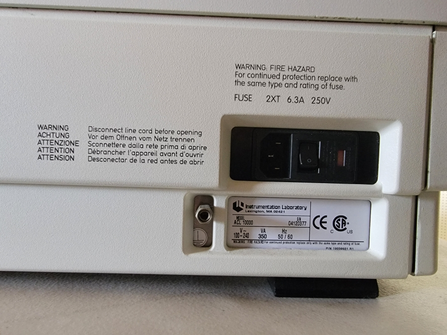 Instrumentation Laboratory ACL 10000 Coagulation Analyzer & Accessories; SN: 04120377, photo 23 of 46
