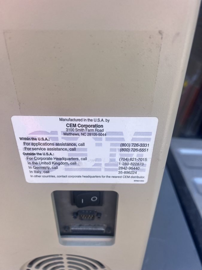 CEM 907040 Mars 5 Digestion System; SN:DS3135, photo 1 of 12