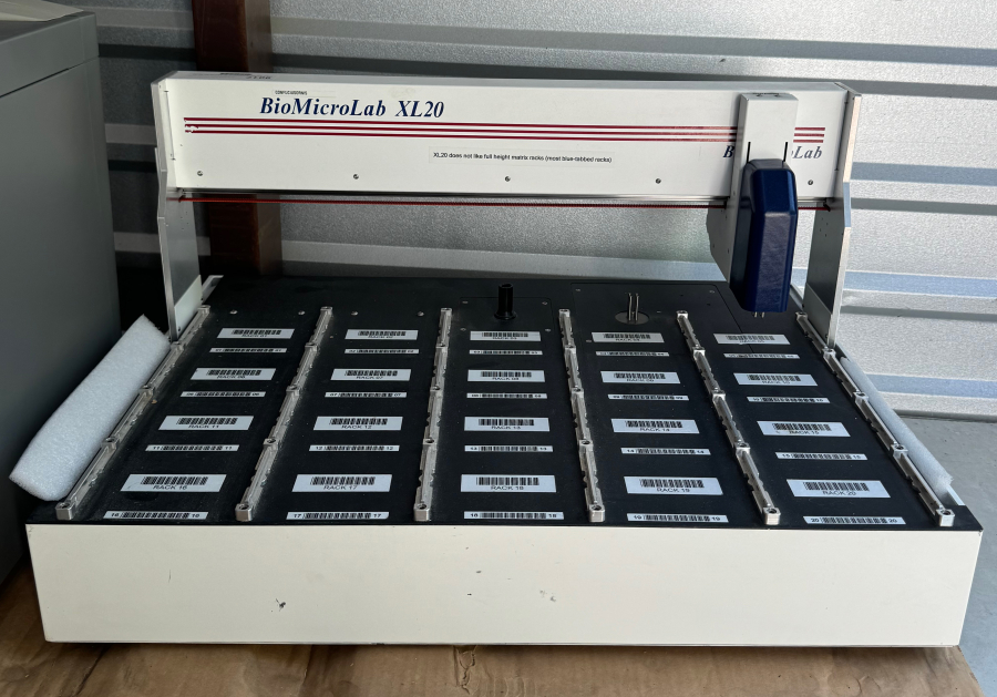 BioMicroLab XL20 Tube Sorter: Automated; SN:XL20-2DS-BL-MA-0.50-0-0505-100028, photo 1 of 5