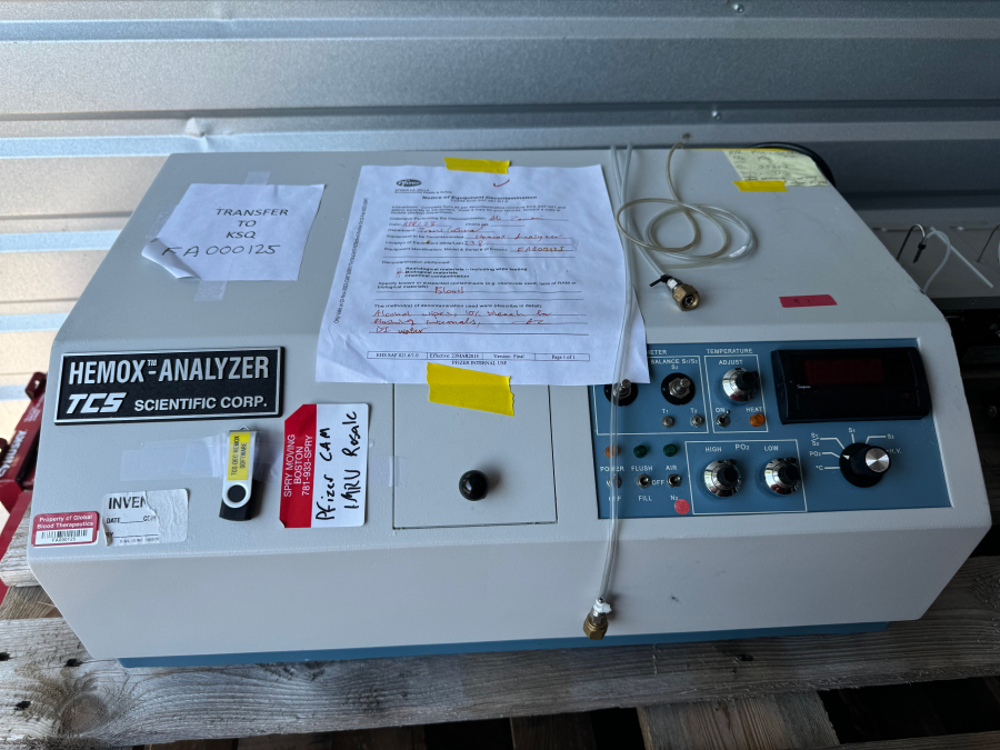 TCS Scientific D7800 Hemox Analyzer; SN:549U, photo 2 of 4