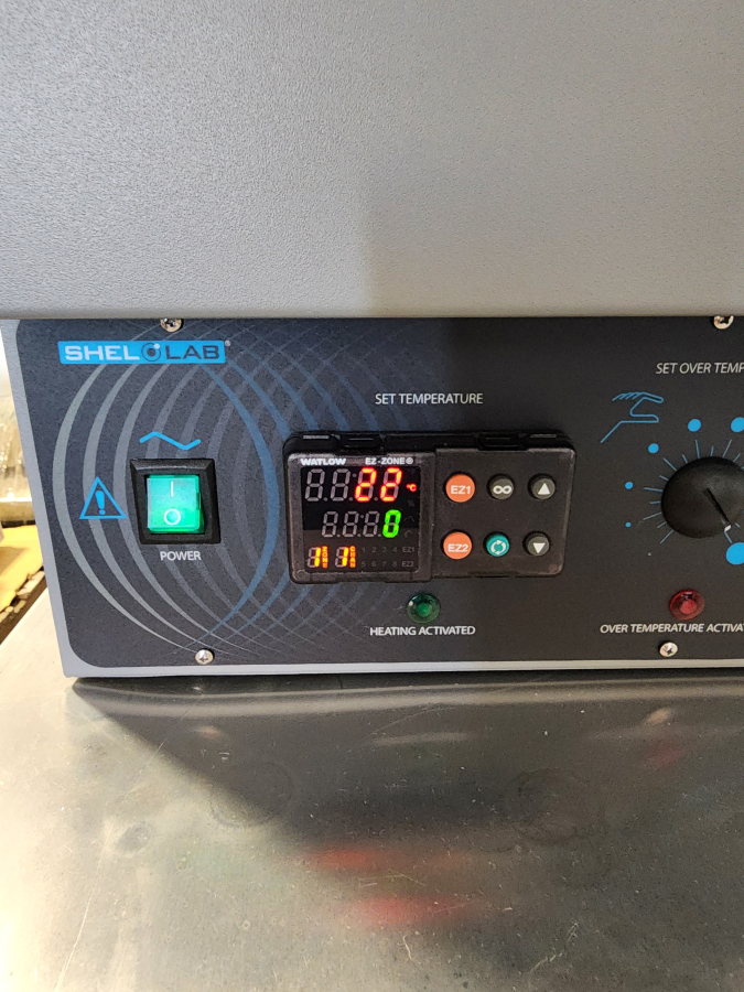 Complete Shel-Lab SVAC2 Vacuum Oven system w/ Welch 8912 Pump, Cold Trap, Hoses, Clamps & Nalgene insulated trap bucket; SN:05013918, photo 2 of 17