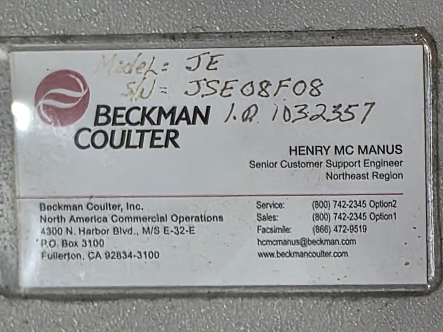 Beckman Coulter Avanti J-E 369001 High-Speed Refrigerated Floor Centrifuge, photo 12 of 17