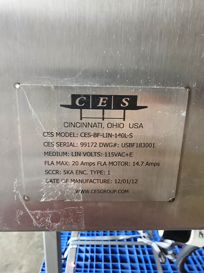 CES-BF-LIN-140L-S LN Batch Blast Freezer LN2 Cryogenic Freezing System, Stainless Steel, Digital Control, photo 9 of 15