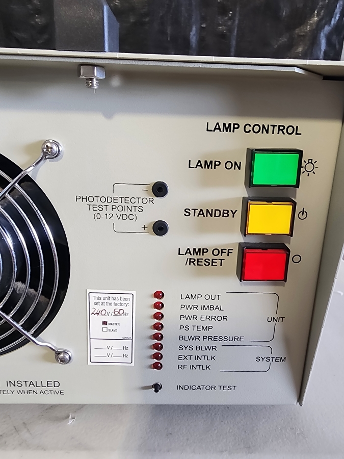 2021 Heraeus P300MQ Power Supply & I300MB Irradiator, 240V, 60Hz & Fusion UV System; SN: 700806/700802 &  700621/700799, photo 20 of 25