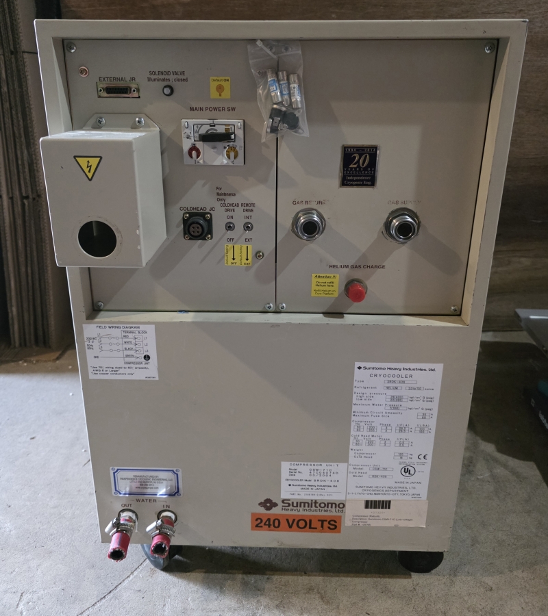 Sumitomo CSW-71D Helium Compressor P/N: 2188440-2, Type: SRDK-408; SN:47C04074D, photo 13 of 22