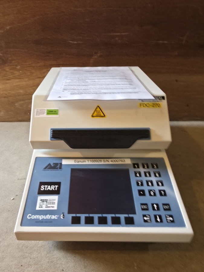 Arizona Instrument Brookfield Ametek Computrac MAX 4000XL Moisture Analyzer ; SN:4000763, photo 22 of 23