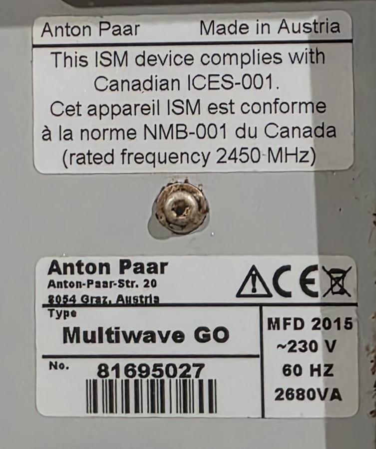 Anton Paar Microwave Multiwave GO Digestion System, photo 25 of 26