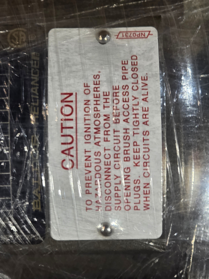 New In Box Baldor CDPX3420 .33 HP 90V DC 1750 RPM Explosion Proof Motor, photo 6 of 7