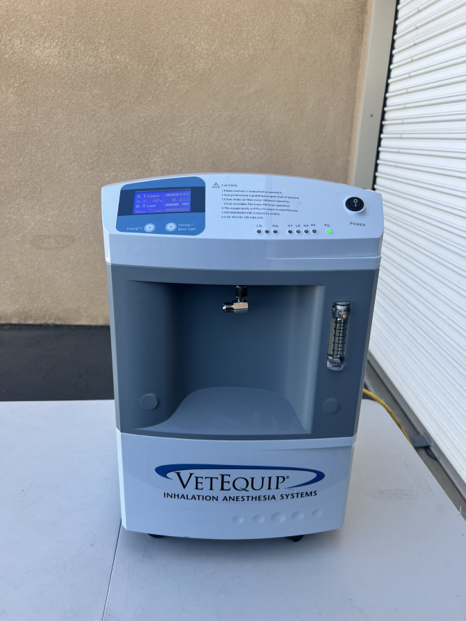 VetEquip OxyVet O2 Concentrator Veterinary Anesthesia Oxygen Generator; SN O2-3786, photo 6 of 8
