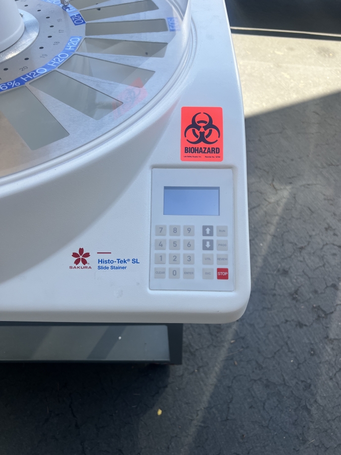 Sakura Histo-Tek SL Automated Histology Tissue Slide Stainer Staining System; SN: 3323, photo 9 of 13
