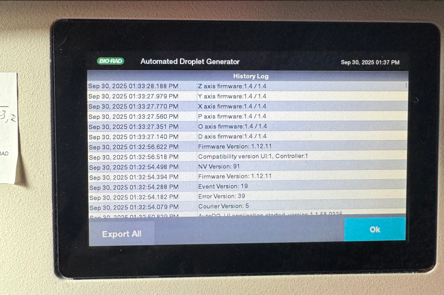 BioRad QX200 AutoDG Automated Droplet Generator ddPCR Unit 96-Well; SN:773BR1652, photo 15 of 15
