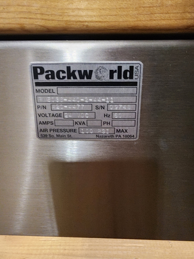 Packworld PW5036 Pneumatic Impulse Heat Sealer SPARE P/N: 420-4477, photo 6 of 15