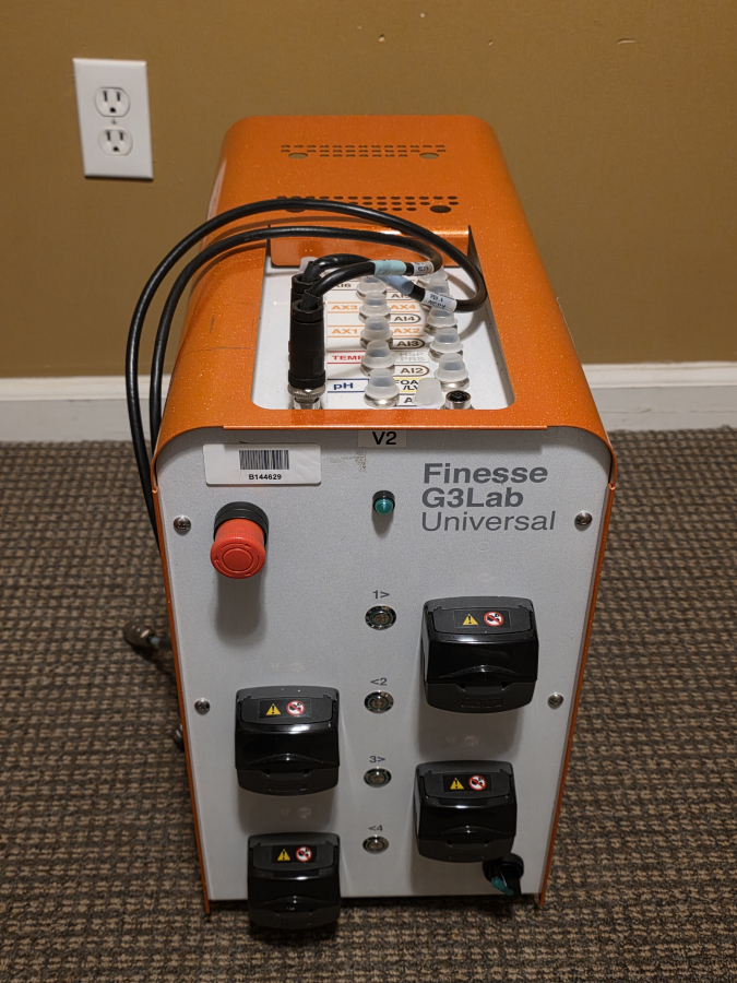 Finesse G3Lab Universal F100-2277-303 Rev 4 Biroreactor controller, manifold, pump; SN:AH5441610015/3/4/6/7/8/9/12, photo 14 of 36