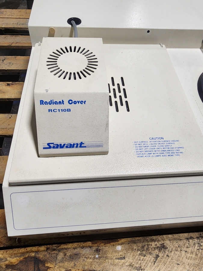 Savant AES1010-120 Speedvac concentrator w/RC110B Radiant Cover, photo 4 of 8