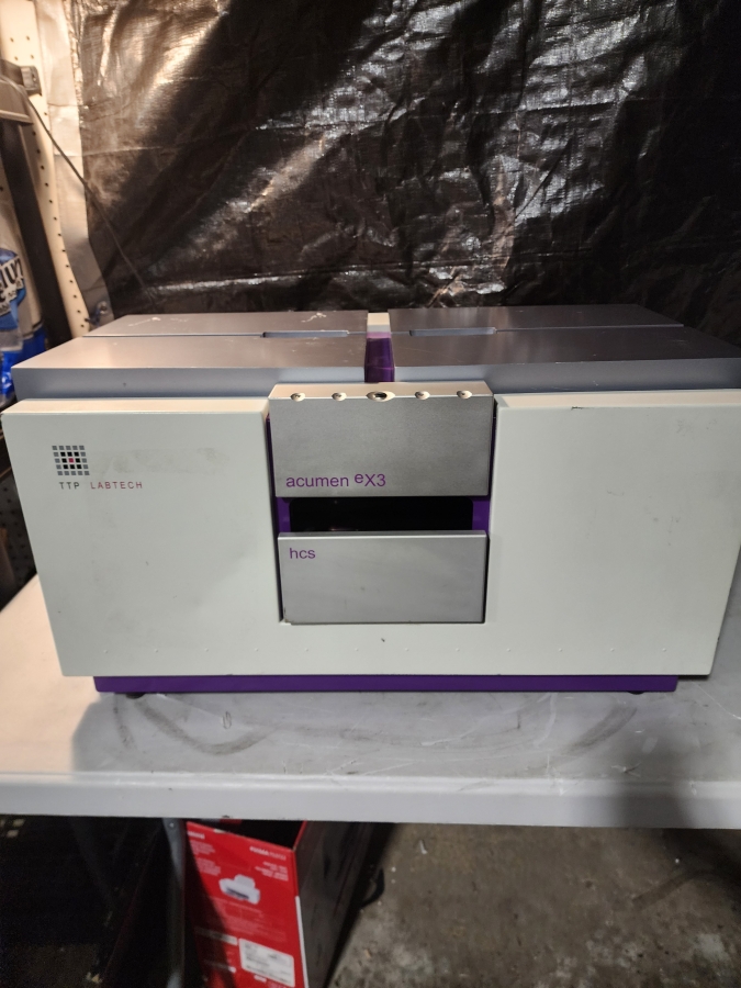 TTP Labtech ACUMEN eX3 Laser scanning microplate cytometer: SN;0205, photo 1 of 13