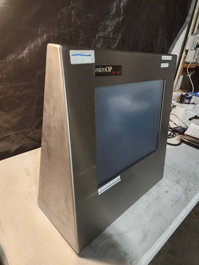 Lot of 2 ACC MicroOP FPM-180-OFT Stainless Steel Cleanroom Monitors/interface, photo 6 of 26