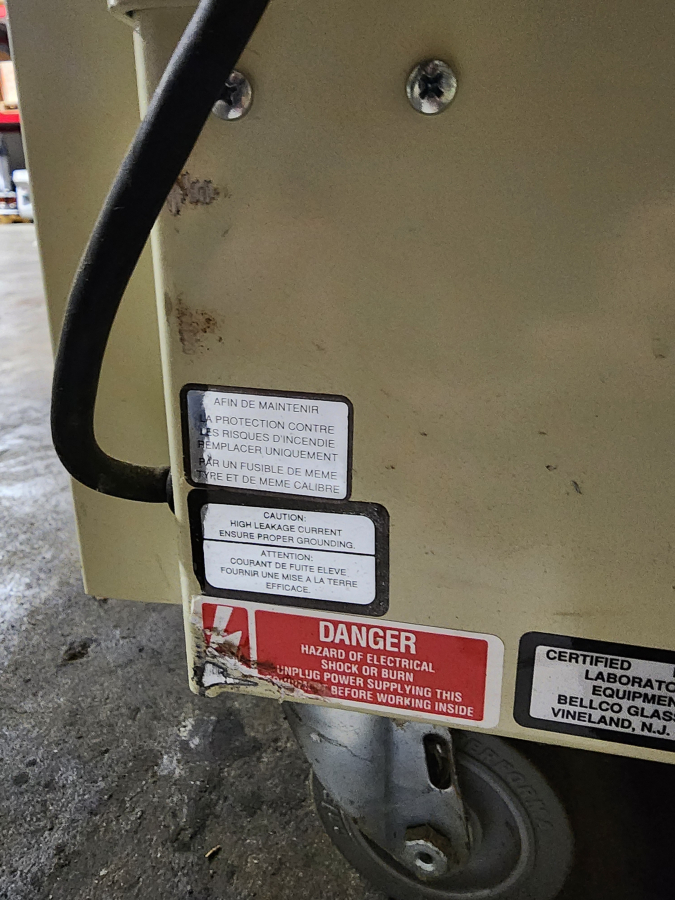9-Deck, 45 Position Bellco Cell Production Roller Apparatus Cat 7630-75016 & 7630-75014, photo 10 of 10
